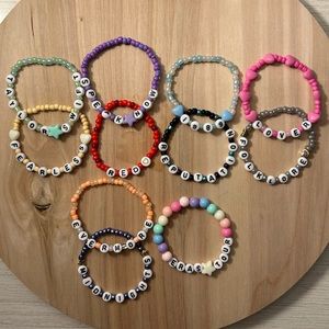 Bundle of 12 Taylor Swift Eras friendship bracelets